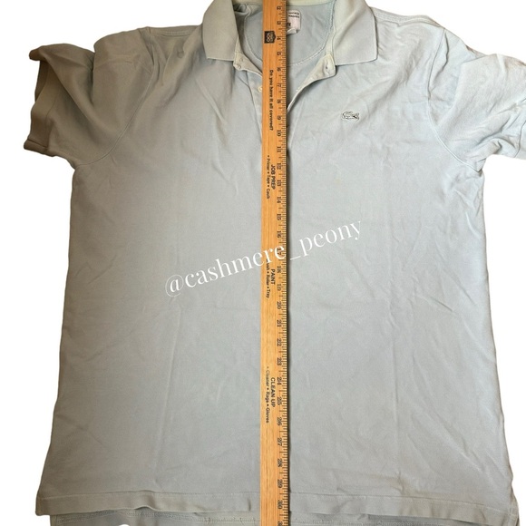Lacoste Light Blue Vintage Washed Polo Shirt Size 7 or XXL - Picture 7 of 7